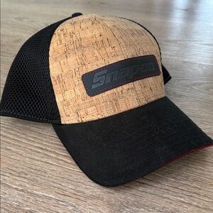 Snap-on Cork Front Mesh Trucker Hat Black One Size Official Licensed